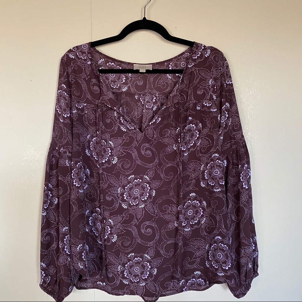 Purple/Burgundy Blouse
